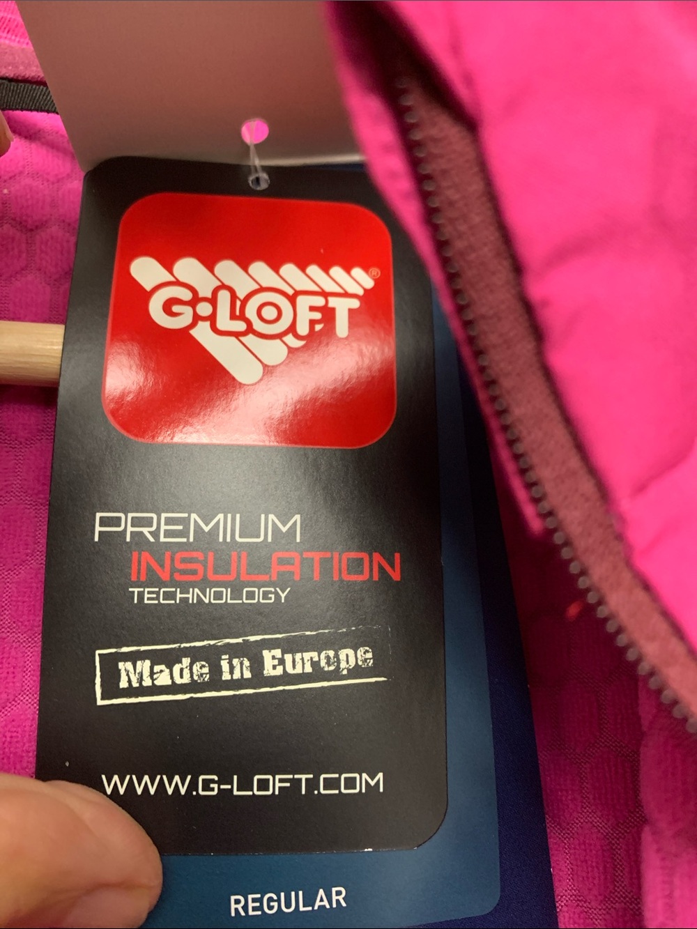 ODLO RUN EASY NEW European pink jacket zipped front pockets GLoft inside size M - Picture 10 of 16